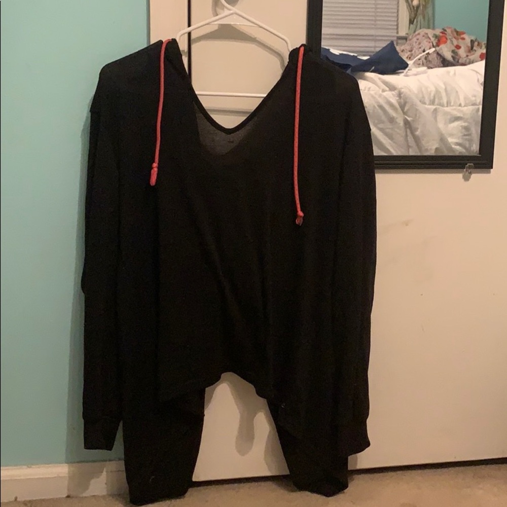 Black forever 21 long sleeve workout shirt